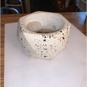 Beautiful vintage pottery votive candle holder